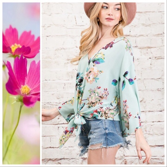 *CLEARANCE* Amora Flora Kimono Top - Picture 4 of 6